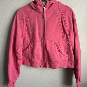 Women's Lululemon Athletica Full-Zip Oversized Pink Hoodie Jacket